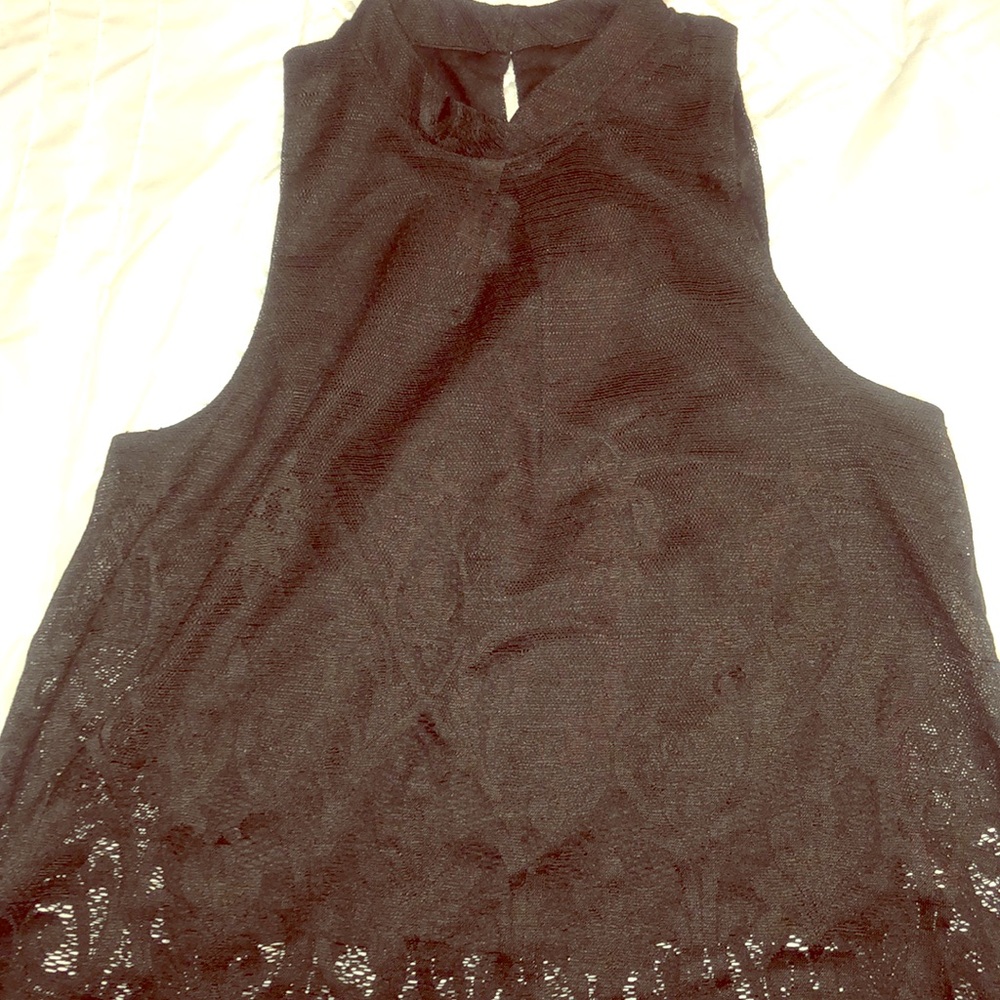 Black lace blouse